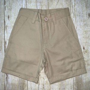 Cuffed Khaki Shorts